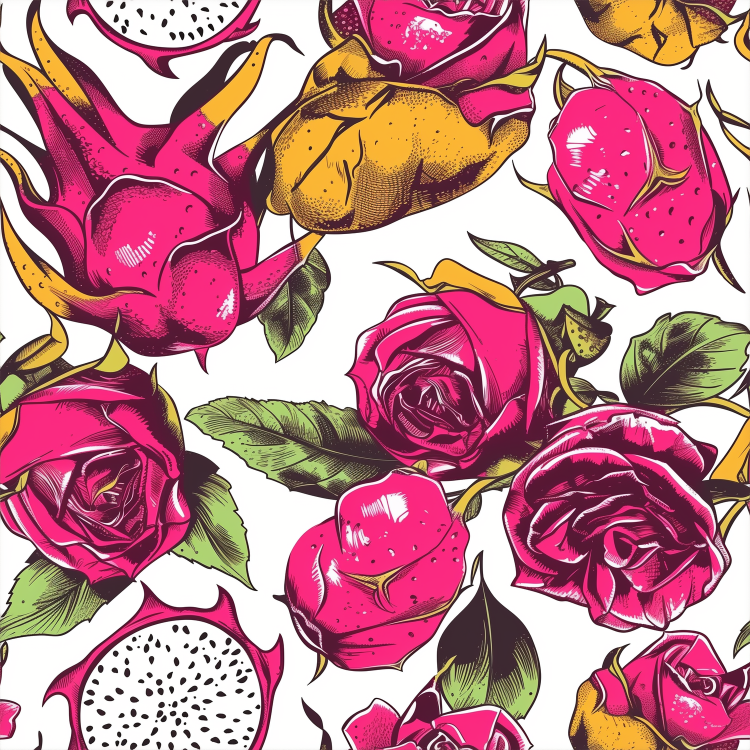 Dragonfruit N' roses